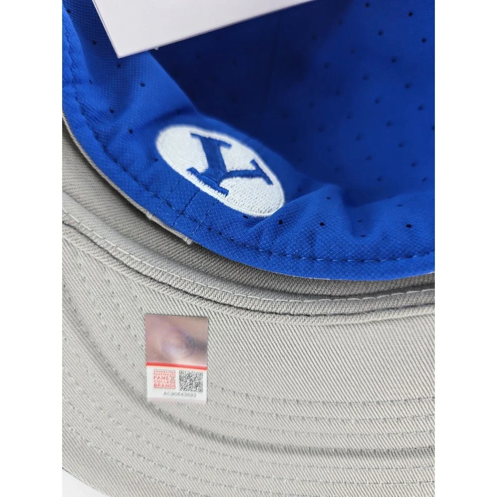 Nike BYU Cougars Flat Bill Cap Hat Adult 6 7/8 True Navy Blue Brigham Young New‎